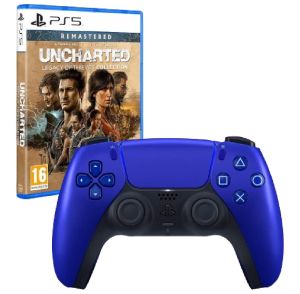 PS5 DualSense Controller Cobalt Blue +PS5 UNCHARTED Legacy Of Thieves Collection-PAL