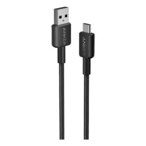 Anker 322 USB-A to USB-C Cable Braided (0.9m) - Black