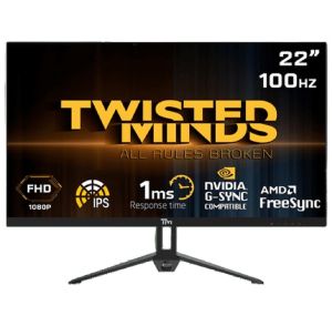 Twisted Minds 22,FHD ,100 HZ ,IPS ,1ms Gaming Monitor TM22FHD100IPS