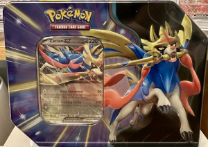 Pokemon TCG Zacian EX Slashing Legends collectors tin