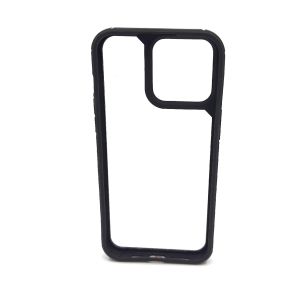 1pc Acrylic TPU Men's Phone Case With Geometric Line Pattern, Compatible With IPhone