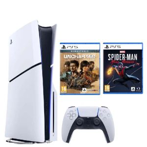 PS 5 Slim Disc PAL -PS5 Spider-Man: Miles -UNCHARTED Legacy Collection-PAL