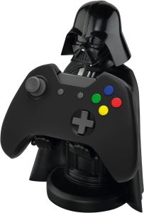 Exquisite Gaming: Star Wars: Darth Vader - Original Mobile Phone & Gaming Controller Holder, Device Stand, Cable Guys, Licensed Figure (Multi-colored) 