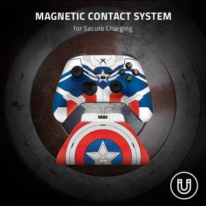 Razer Limited Edition Wireless Controller and Quick Charging Stand for Xbox Series X/S and Xbox One - Captain America