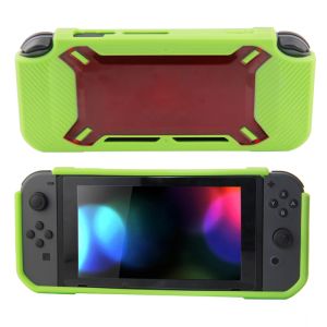 Nintendo Switch Rubberized Hard Case_green+red