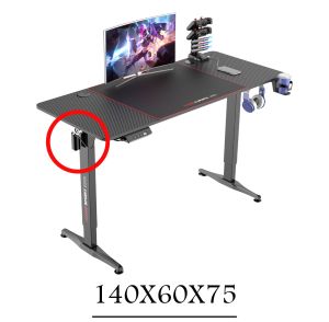 GAMING DESK EL04-EG-1460 140X60X75 W - MOTOR