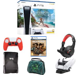 PS5 Console CD -UNCHARTED-headset-Controller bag-Controller Silicon- Charger Controller-Console Bag 