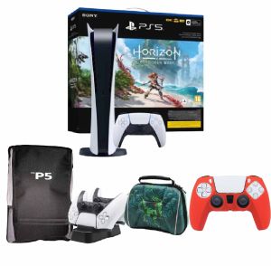PS5 Digital PAL Version- Controller bag-Controller Silicon- Charger Controller-Console Bag 