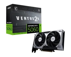 MSI Geforce RTX 5060 Ventus 2X OC Edition 8GB GDDR7 Graphic Card 