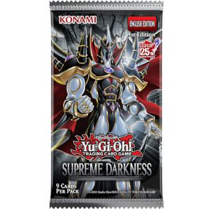 uGiOh Supreme Darkness Trading Card Game 1st Edition Booster Pack