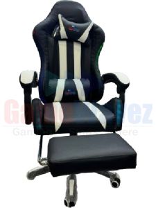 Gamewavez Gaming Chair -Black+white RGB 1039FH