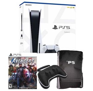 PS5 Console CD US +Marvel's Avengers PS5+PS5 Console Bag +Bag Controller