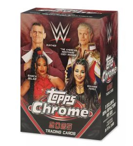 2025 Topps Chrome WWE Trading Cards Mega Box
