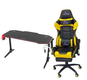 gamewavez gaming chair + gamewavez-GAMING DESK LY140CM (140X60X74)