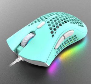 K-Snake Q8 7 Buttons USB Wired Gaming Mouse RGB Backlight 7200dpi Adjustable Honeycomb Hollow Ergonomic E-sports Game/OfficeMice for PC Laptop