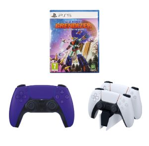 DualSense Controller Galactic Purple +DualSense Charging+PS5 Grendizer -PAL