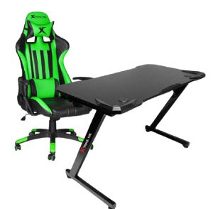 Gaming Desk 110 Cm + Gaming Chair-Green