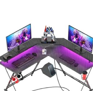 Gaming desk 160 cm DK-03 with TGB L shape