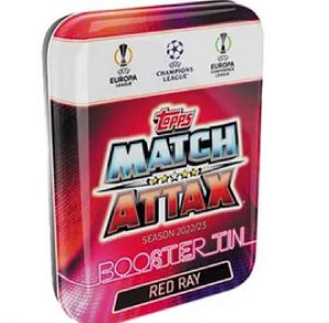 2022-23 Topps Match Attax Champions League Cards - Red Mini Tin (38 Cards + 2 LE)