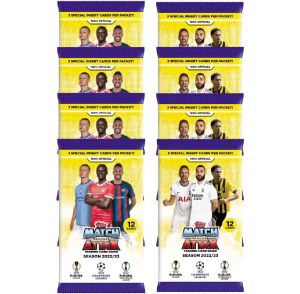 2022-23 Topps Match Attax Champions League Cards - 8-Pack Set 