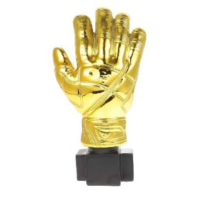 Didiseaon Award Trophies Goalkeeper Trophy Gold Glove Trophy Gloves Shape Soccer Match Award Cups for Office School Kindergarten