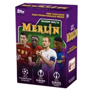 2021-2022 Topps UEFA Champions League Merlin Chrome Soccer Blaster Box 