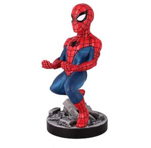 Exquisite Gaming: Marvel: The Amazing Spider-Man - Original Mobile Phone & Gaming Controller Holder, Device Stand, Cable Guys, Licensed Figure 8 Inchnch