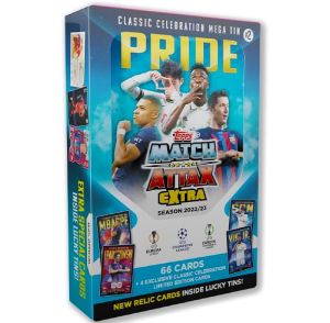 Topps Match Attax Extra 22/23 - UEFA Champions League Football Cards (Mega Tin - Pride)