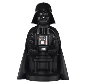 Exquisite Gaming: Star Wars: Darth Vader - Original Mobile Phone & Gaming Controller Holder, Device Stand, Cable Guys, Licensed Figure (Multi-colored) 