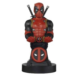 Exquisite Gaming: Marvel: Deadpool Plinth - Original Mobile Phone & Gaming Controller Holder, Device Stand, Cable Guys, Licensed Figure 