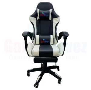 gamewavez Gaming Chair Black white Model:1039S