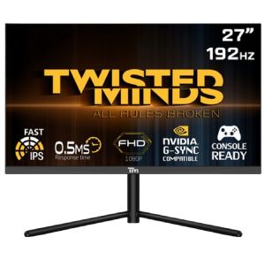 Twisted Minds 27'' Flat, FHD 192Hz, Fast IPS, 0.5ms, HDMI2.1 , HDR Gaming Monitor TM27FHD192IPS