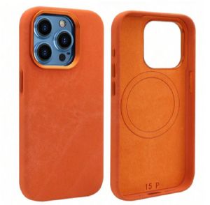 Luxury Magnetic Phone Case Compatible With Iphone /Orange