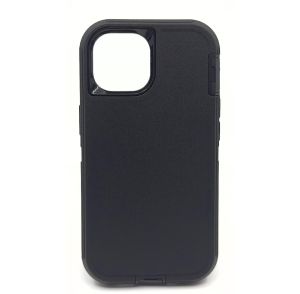 Phone Case Resistant to Shocks, Drops, Scratches and Body Length, Triple Feature Strong Case Black