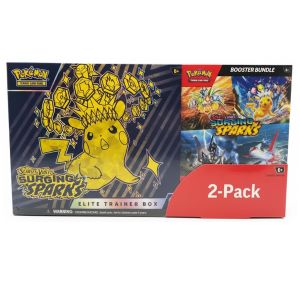 Pokémon Surging Sparks Elite Trainer Box + Booster Bundle Costco 2-pack