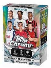 2024-25 TOPPS CHROME UEFA Club Competitions VALUE BLASTER BOX UCC Soccer