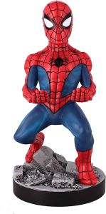 Exquisite Gaming: Marvel: The Amazing Spider-Man - Original Mobile Phone & Gaming Controller Holder, Device Stand, Cable Guys, Licensed Figure 8 Inchnch