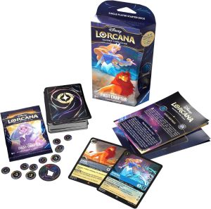 Ravensburger Disney Lorcana: The First Chapter TCG Starter Deck Sapphire & Steel for Ages 8 and Up