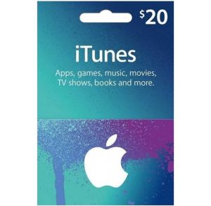 Apple ITunes Gift Card $20 U.S. Account -digital code