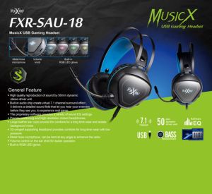 FOXXRAY FXR-SAU-18 MusicX USB Gaming Headset
