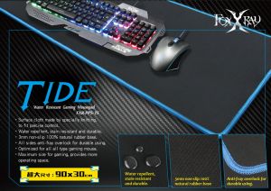Foxxray Tide Water Resistant Gaming Mousepad ( FXR-PPS-15)