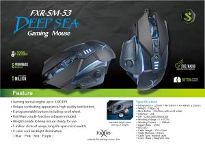 FOXXRAY FXR-SM-53 Deep Sea Gaming Mouse