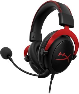 HyperX Cloud II - Gaming Headset, 7.1 Surround Sound PC,PS4, PS5-red