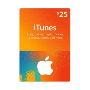 Apple iTunes Gift Card $25 U.S. Account