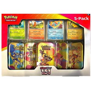 Pokémon TCG: New Pokemon Scarlet & Violet 151 5 Pack Mini Tins Costco