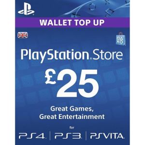 PlayStation Network Card - $25 U.K. Account